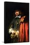 Portrait of Jan Six-Rembrandt van Rijn-Framed Stretched Canvas