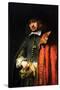 Portrait of Jan Six-Rembrandt van Rijn-Stretched Canvas