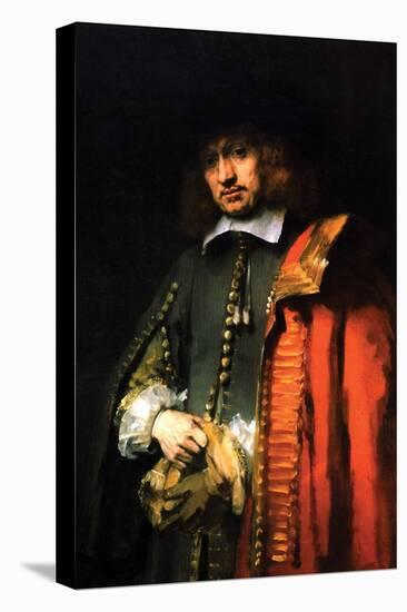 Portrait of Jan Six-Rembrandt van Rijn-Stretched Canvas