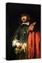 Portrait of Jan Six-Rembrandt van Rijn-Stretched Canvas