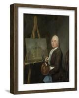 Portrait of Jan Ten Compe, Painter and Art Dealer in Amsterdam-Tibout Regters-Framed Art Print