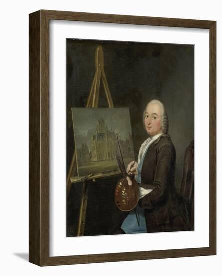 Portrait of Jan Ten Compe, Painter and Art Dealer in Amsterdam-Tibout Regters-Framed Art Print