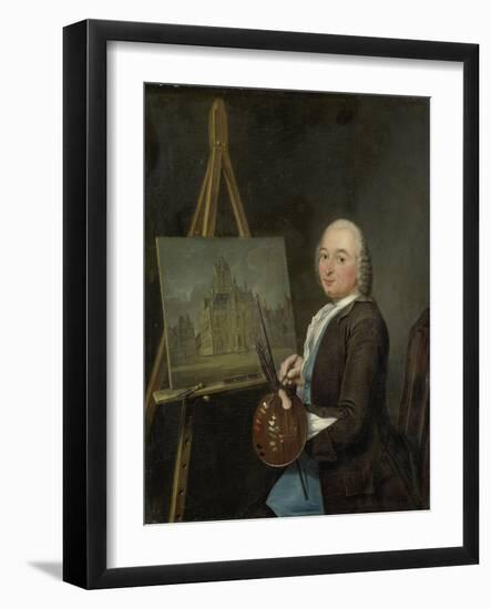 Portrait of Jan Ten Compe, Painter and Art Dealer in Amsterdam-Tibout Regters-Framed Art Print