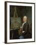 Portrait of Jan Ten Compe, Painter and Art Dealer in Amsterdam-Tibout Regters-Framed Art Print