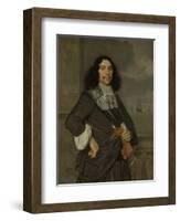 Portrait of Jan Van Nes, Vice-Admiral of Holland of West-Friesland-Ludolf de Jongh-Framed Art Print