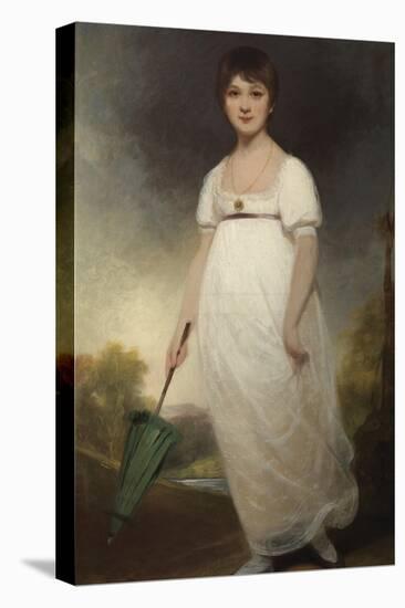 Portrait of Jane Austen (1775-1817) the 'Rice Portrait', C.1792-93-Ozias Humphry-Stretched Canvas