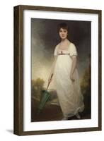 Portrait of Jane Austen (1775-1817) the 'Rice Portrait', C.1792-93-Ozias Humphry-Framed Giclee Print