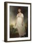 Portrait of Jane Austen (1775-1817) the 'Rice Portrait', C.1792-93-Ozias Humphry-Framed Giclee Print