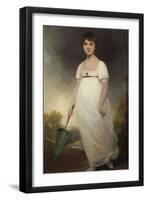 Portrait of Jane Austen (1775-1817) the 'Rice Portrait', C.1792-93-Ozias Humphry-Framed Giclee Print