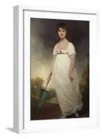 Portrait of Jane Austen (1775-1817) the 'Rice Portrait', C.1792-93-Ozias Humphry-Framed Giclee Print