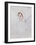 Portrait of Jane Austen, C.1810-Cassandra Austen-Framed Giclee Print