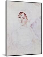 Portrait of Jane Austen, C.1810-Cassandra Austen-Mounted Giclee Print