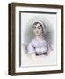 Portrait of Jane Austen, C.1850-Cassandra Austen-Framed Giclee Print