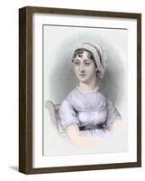 Portrait of Jane Austen, C.1850-Cassandra Austen-Framed Giclee Print