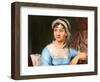 Portrait of Jane Austen (Engraving)-English School-Framed Giclee Print