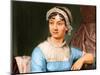 Portrait of Jane Austen (Engraving)-English School-Mounted Giclee Print