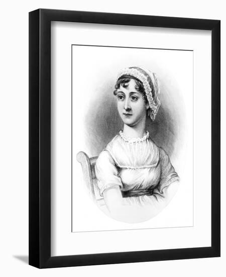 Portrait of Jane Austen-null-Framed Giclee Print