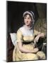 Portrait of Jane Austin, English Novelist-null-Mounted Giclee Print