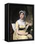 Portrait of Jane Austin, English Novelist-null-Framed Stretched Canvas
