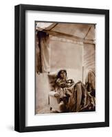 Portrait of Jane Morris (1839-1914) 1865 (Albumen Print)-John R. Parsons-Framed Premium Giclee Print