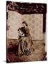 Portrait of Jane Morris (1839-1914) 1865 (Albumen Print)-John R. Parsons-Stretched Canvas