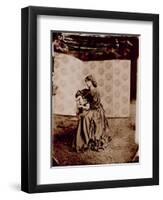 Portrait of Jane Morris (1839-1914) 1865 (Albumen Print)-John R. Parsons-Framed Premium Giclee Print