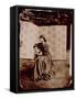 Portrait of Jane Morris (1839-1914) 1865 (Albumen Print)-John R. Parsons-Framed Stretched Canvas