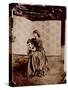 Portrait of Jane Morris (1839-1914) 1865 (Albumen Print)-John R. Parsons-Stretched Canvas