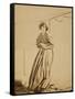 Portrait of Jane Morris, 1865-John R. Parsons and D. G. Rossetti-Framed Stretched Canvas