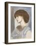 Portrait of Jane Morris, 1868-74-Dante Gabriel Rossetti-Framed Giclee Print