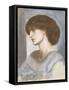 Portrait of Jane Morris, 1868-74-Dante Gabriel Rossetti-Framed Stretched Canvas