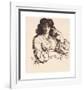 Portrait of Jane Morris-Dante Gabriel Rossetti-Framed Premium Giclee Print