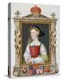 Portrait of Jane Seymour 3rd Queen of Henry VIII from "Memoirs of the Court of Queen Elizabeth"-Sarah Countess Of Essex-Stretched Canvas