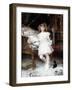 Portrait of Janine Potin with a Kitten, 1904-Aime Nicolas Morot-Framed Giclee Print