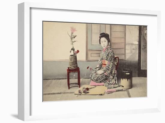 Portrait of Japanese Young Woman-The Kyoto Collection-Framed Premium Giclee Print