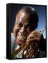 Portrait of Jazz Musician Louis Armstrong-John Loengard-Framed Stretched Canvas