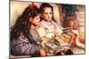 Portrait of Jean and Genevieve Caillebotte-Pierre-Auguste Renoir-Mounted Art Print