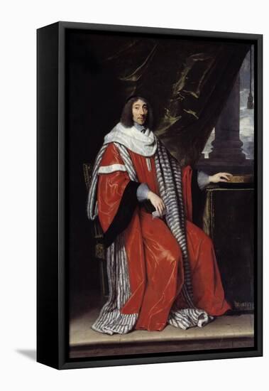 Portrait of Jean Antoine De Mesme by Philippe De Champaigne-null-Framed Stretched Canvas