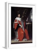 Portrait of Jean Antoine De Mesme by Philippe De Champaigne-null-Framed Giclee Print