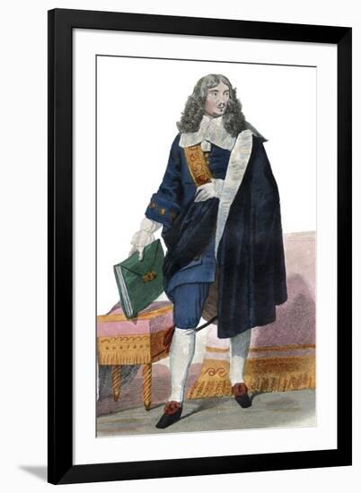 Portrait of Jean Baptiste Colbert (1619-1683), French politician-French School-Framed Giclee Print