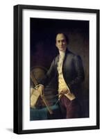 Portrait of Jean-Baptiste Delambre by Henri Coroenne-null-Framed Giclee Print