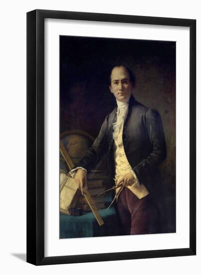 Portrait of Jean-Baptiste Delambre by Henri Coroenne-null-Framed Giclee Print