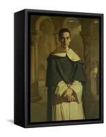 Portrait of Jean Baptiste Henri Lacordaire (1802-61), French Prelate and Theologian, 1841-Theodore Chasseriau-Framed Stretched Canvas