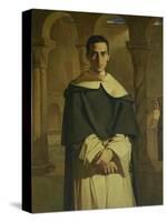 Portrait of Jean Baptiste Henri Lacordaire (1802-61), French Prelate and Theologian, 1841-Theodore Chasseriau-Stretched Canvas