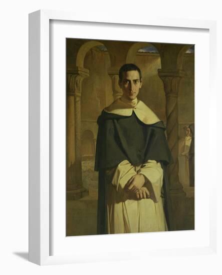 Portrait of Jean Baptiste Henri Lacordaire (1802-61), French Prelate and Theologian, 1841-Theodore Chasseriau-Framed Giclee Print