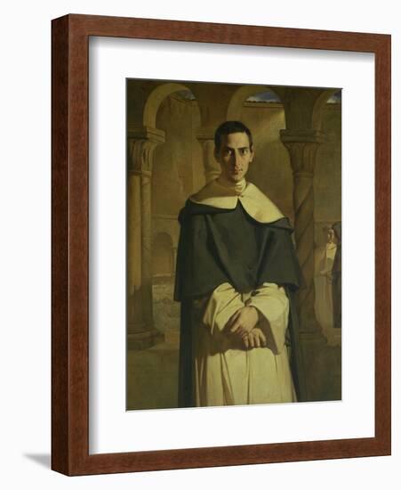 Portrait of Jean Baptiste Henri Lacordaire (1802-61), French Prelate and Theologian, 1841-Theodore Chasseriau-Framed Giclee Print