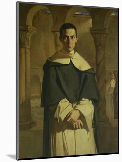 Portrait of Jean Baptiste Henri Lacordaire (1802-61), French Prelate and Theologian, 1841-Theodore Chasseriau-Mounted Giclee Print