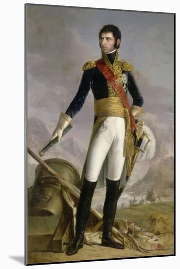 Portrait of Jean Baptiste Jules Bernadotte, Marshal of France, King of Sweden and Norway, 1818-Joseph Nicolas Jouy-Mounted Giclee Print