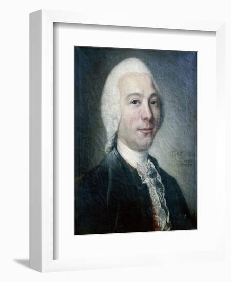 Portrait of Jean-Baptiste Le Rond D'Alembert-null-Framed Giclee Print