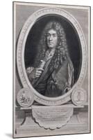 Portrait of Jean Baptiste Lully (1632-87), French Composer and Operatic Director, Engraved by…-Paul Mignard-Mounted Giclee Print